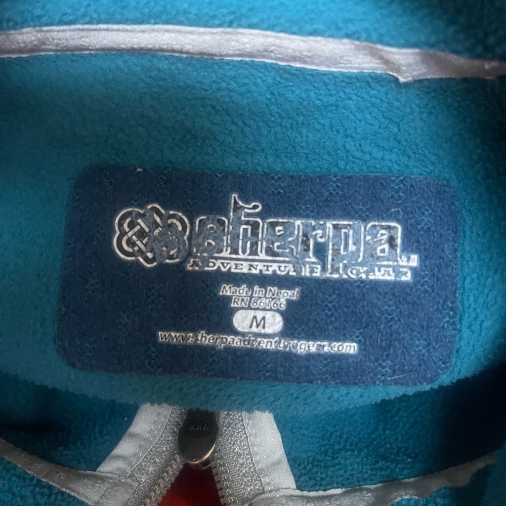 Women's Blue Jacket Sherpa Adventure M wool - Picture 3 of 8